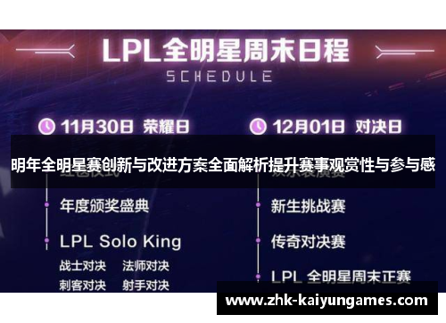 明年全明星赛创新与改进方案全面解析提升赛事观赏性与参与感