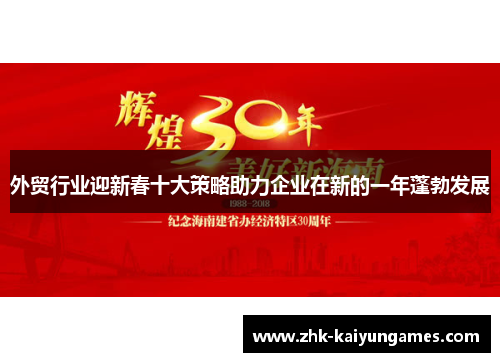 外贸行业迎新春十大策略助力企业在新的一年蓬勃发展