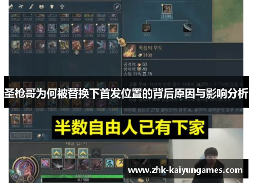 圣枪哥为何被替换下首发位置的背后原因与影响分析