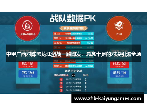 中甲广西对阵黑龙江激战一触即发，悬念十足的对决引爆全场